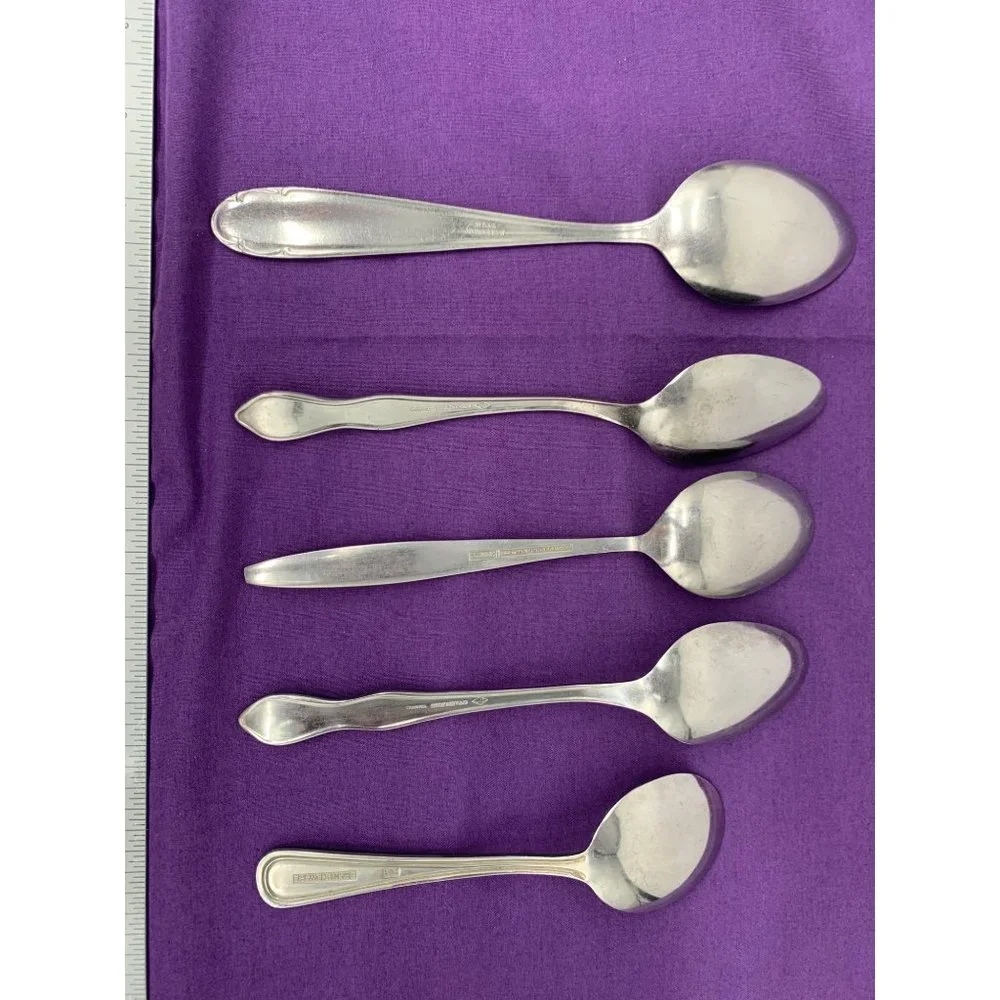 Random Lot of 5 Tablespoons Flatware Stainless